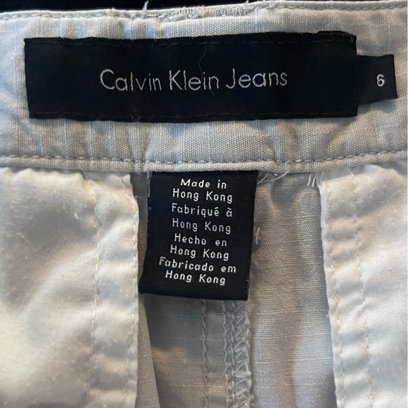 Calvin Klein Cream Cargo Skirt - Picture 3 of 5